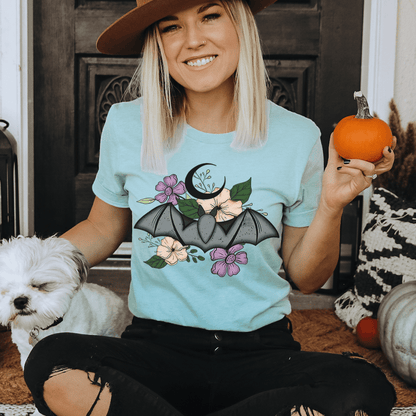 Floral Bat T-Shirt-2